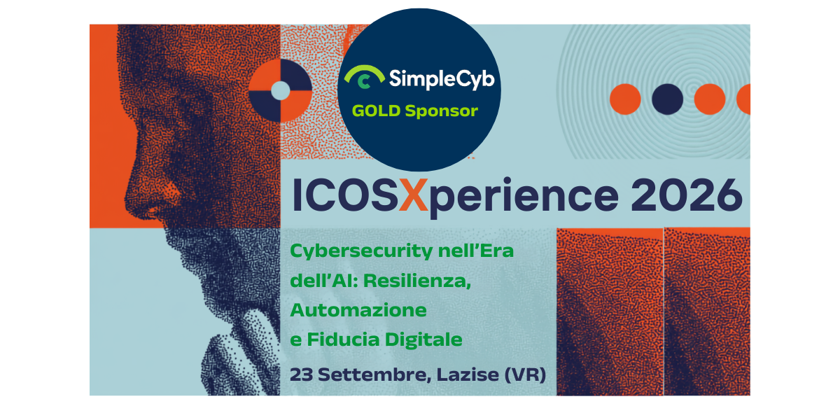 SimpleCyb è Gold Sponsor all'ICOSXperience 2026